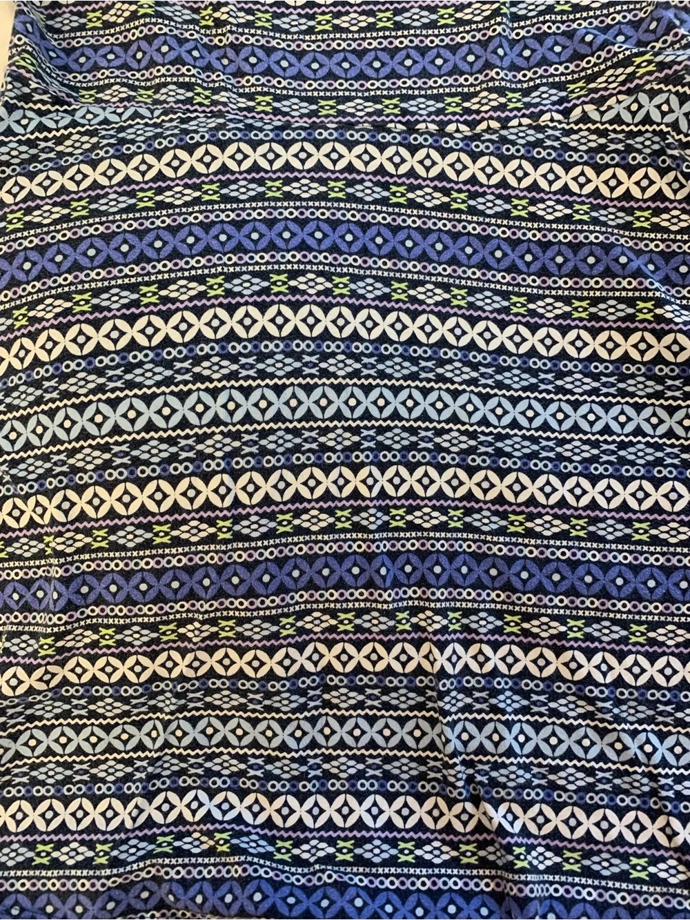 The Children’s Place Blue Patterned Skater 100% Cotton Dress 10/12